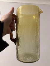 Genuine Blenko Glass jug Amber