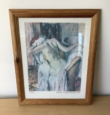 Edgar Degas Vintage "Women Drying Herself" 1885 Framed Art Print 47.5cm x 58cm