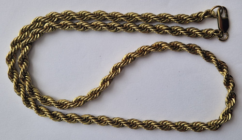 Vintage 60cm gold - tone, rope