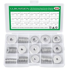 230 Pcs Large Flat Washer Set