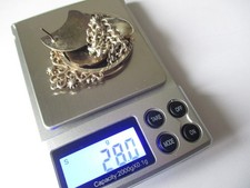 Scrap sterling silver jewellery – 28 grams – broken scrap repair