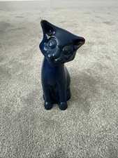 Vintage Blue Coloured Cat