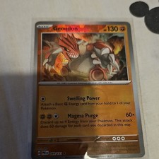 Pokémon TCG Groudon 049/131 Master Ball Prismatic Evolutions Reverse Holo NM