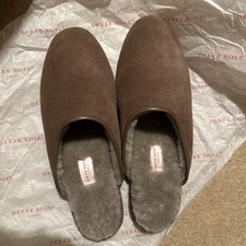 Derek Rose Men’s Suede Mules Slippers Size UK 9 EU 43 Brand New RRP £195