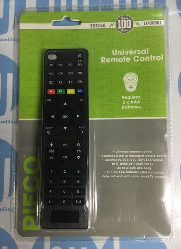 Pifco universal remote control - universal,