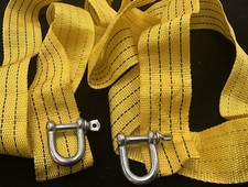 Yellow 2” Wide Winch recovery 4x4 Strap Lightweight 2.8 mtr