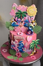 Stitch & Angel Inspired Cake