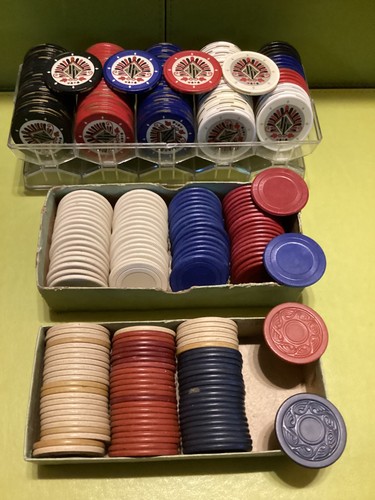 Vintage poker chips - chips, lot