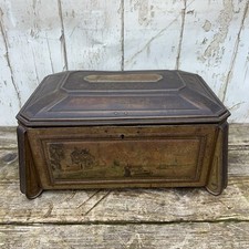 Antique Dutch Tin Casket Box