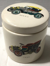 Frank Cooper Ltd Sandland Ware Vintage Car Marmalade Pot-Good Condition (T1)