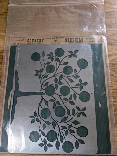 Vintage country stencils tin - country,