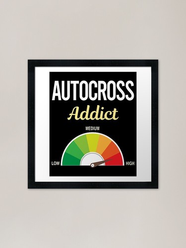 Addict autocross framed art - framed,