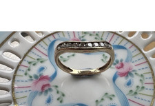 Vintage 9 Carat Gold Wishbone Ring.(Size N)