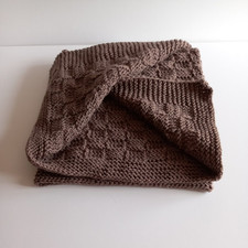 Hand Knitted Baby Blanket New