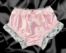 Adult Mens Baby Pink Satin