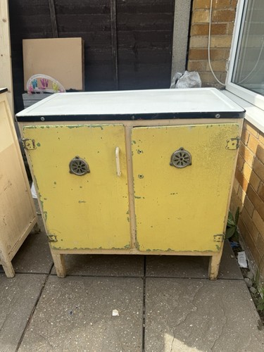 Art deco yellow cabinet - art,