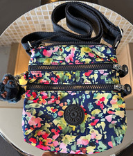 KIPLING ALVAR XS Sweet Bouquet Print AC7125-9BE Crossbody Hand Bag - Excellent