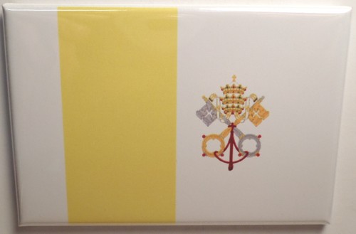 Vatican city country flag - , 2"