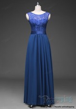 Long Chiffon Lace Bridesmaid