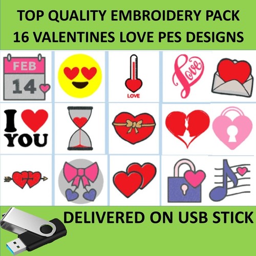 Valentines day pes embroidery - valentines,