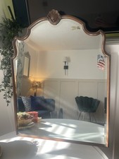 Vintage Art Deco Wooden Mirror