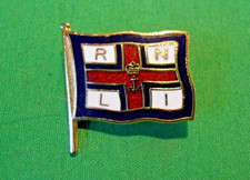 Rare RNLI Royal National Lifeboat Institute England Flag Enamel Pin Badge B'Ham