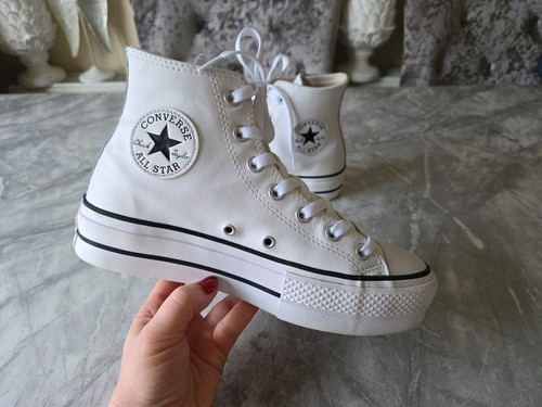 Converse top white leather - top,