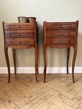 Vintage French Mid Century Pair Of Bedside Tables 