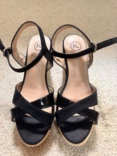 Kylie Crazy Shoes Wedge Strap