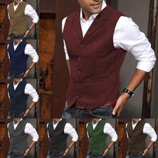 Mens Tweed Waistcoat Vintage