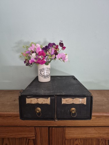 Vintage filing drawers wooden - filing,