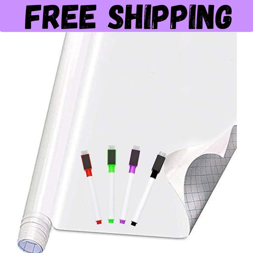 Self adhesive white board - self,