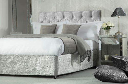 Belledorm crushed velvet - crushed, divan