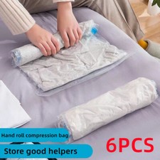 35*50cm Roll Up Compression Vacuum Storage Bags Travel Home Luggage Space Saver
