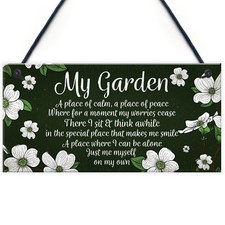 Novelty Hanging Garden Plaque