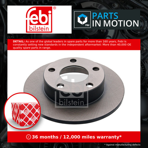 Brake discs pair solid - pair, fits