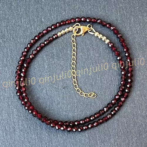 Natural garnet faceted dark - garnet,