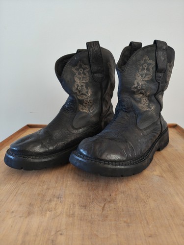 Roper womens black leather - womens,