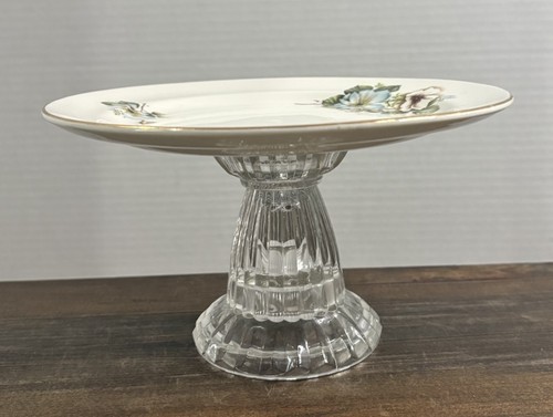 Vintage floral pedestal - floral, cake