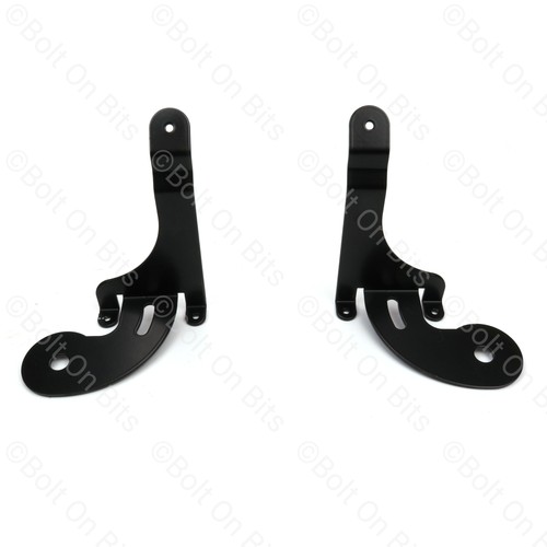 Black spot light - black, brackets