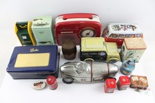 Metal Tins Advertising Joblot Inc Rington Tea Car Shaped Radio Lunchbox & More