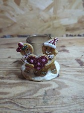 Yankee Candle Ginger Bread Men Christmas Festive Votive Sampler Holder 