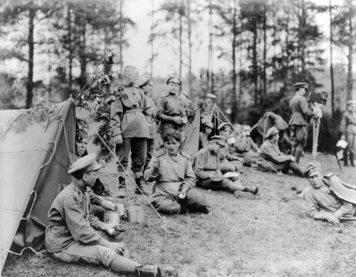 Russian military encampment - russian,