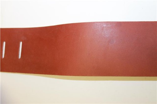 Brown leather guitar strap - brown,