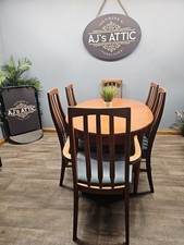 G Plan Mid Century Teak  Fresco Oval Extending Dining Table With 6 Fresco Chairs