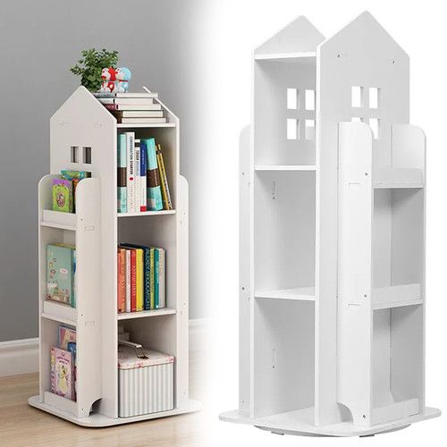 Rotating bookshelf rack - rotating,