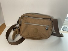 Kipling Crossbody Bag Norah  Double Zip Pouch Teal Swetlana Monkey Brown