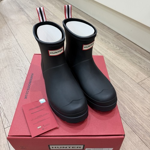 Hunter black short wellies - black,
