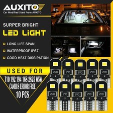 10pcs LED T10 194 168 W5W