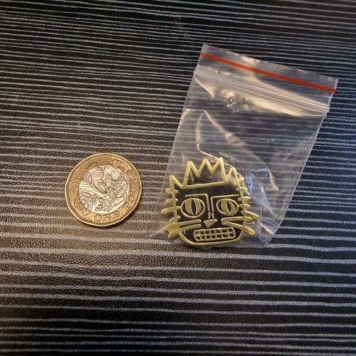 Basquiat cat badge - badge, ?
